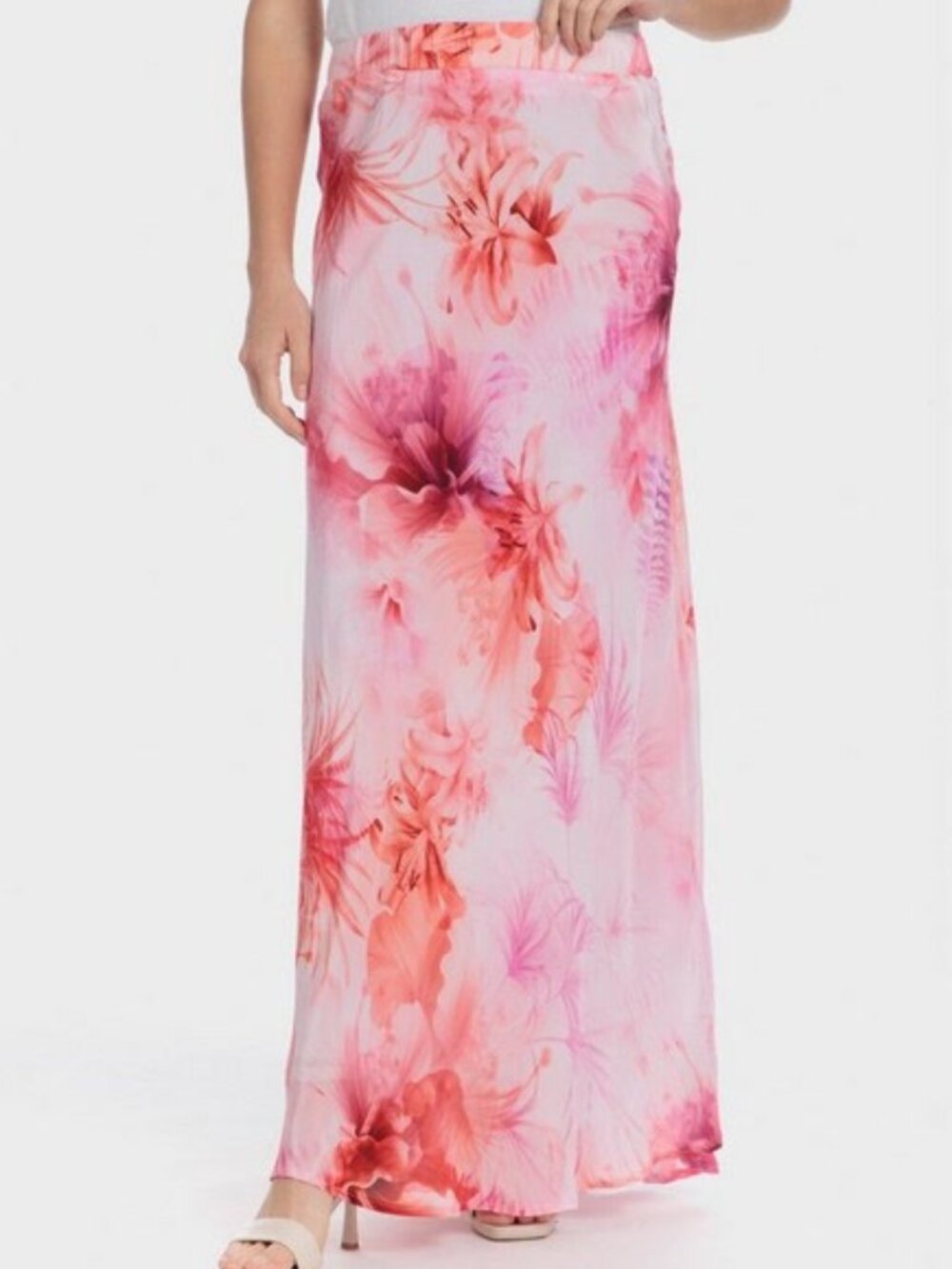 Punt Roma Floral Vacation Maxi Skirt, Size S